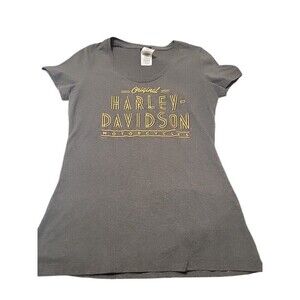 Harley Davidson Womens Short Sleeve Shirt sz M Huntington Beach CA